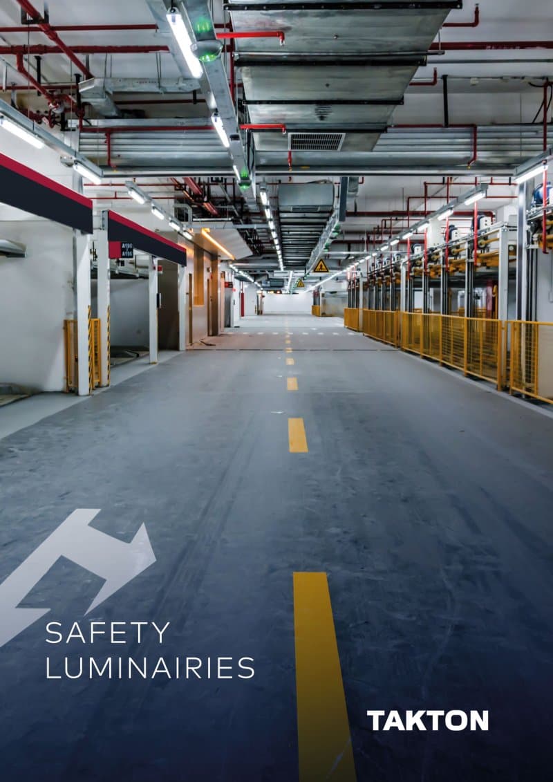 Takton SAFETY LUMINAIRIES catalogue cover
