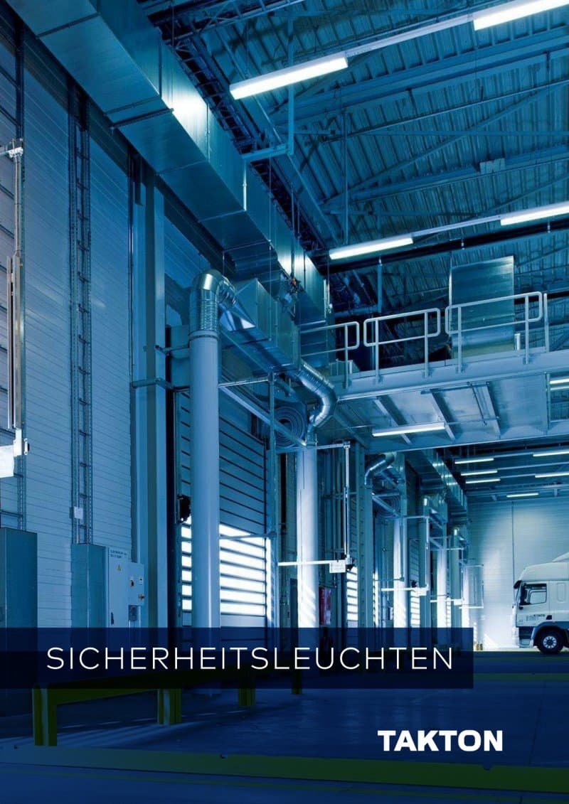 Takton SICHERHEITSLEUCHTEN catalogue cover