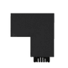 L connector dark grey RIGHT