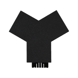 Y connector dark grey 1
